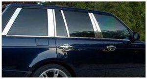Молдинги дверных стоек, нержавейка 12шт, для авто Range Rover Sport 2005-2013