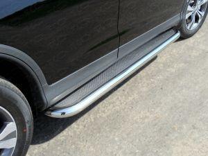 Подножки с листом диам.60мм, лист и окантовка нержавейка, для авто Honda CR-V 2012-