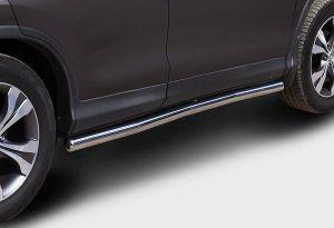 Подножки-трубы диам.60мм, нержавейка (возможен заказ черного или серого цвета), для авто Honda CR-V 2012-