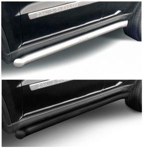 Подножки-трубы диам.57мм, нержавейка (возможен заказ сталь с черным покрытием -50%), для авто Jeep Grand Cherokee 2010-