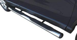 Подножки-трубы со ступеньками, нержавейка, для авто Honda CR-V 2007-2012