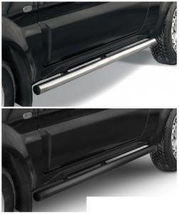 Подножки-трубы диам.57мм, нержавейка (возможен заказ сталь с черным покрытием -60%), для авто Suzuki Jimny 1998-