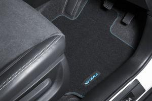 Коврики велюровые с голубым логотипом оригинал 75901-54P00-TUR для Suzuki Vitara 2015-2020