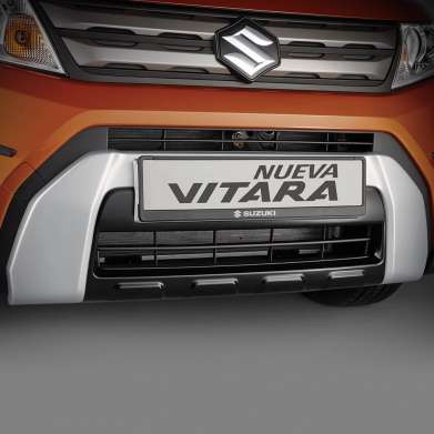 Защитная накладка переднего бампера П образная оригинал 990E0-54P44-001 для Suzuki Vitara 2015-2020