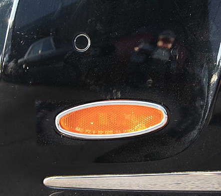 Окантовки катафотов в переднем бампере хромированные IDFR 1-BT611-06C для Bentley Continental Flying Spur 2005-2009 