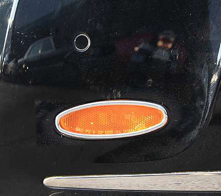 Окантовки катафотов в переднем бампере хромированные IDFR 1-BT601-07C для Bentley Continental GT 2DR 2003-2012