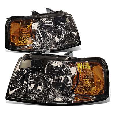 Передняя оптика темная OEM style v2 для Ford Expedition 2003-2006
