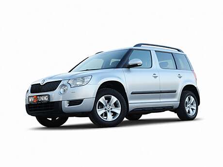 Накладки на пороги Алюминиевый Вид (Взгляд) Skoda Yeti (2009 - н.в.) не крашенный комплект