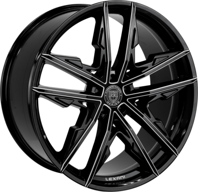 Колесные диски Lexani Concave Sport Series Venom GLOSS BLACK WITH CHROME ACCENTS