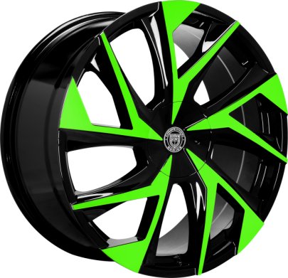 Колесные диски Lexani Concave Sport Series Ghost BLACK/GREEN