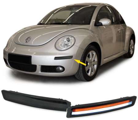 Повторители диодные в передний бампер черная для Volkswagen Beetle 2006-2010