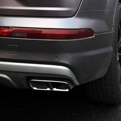 Накладки на насадку глушителя для Audi Q7 SQ7 S-Line Sport 2016-2019