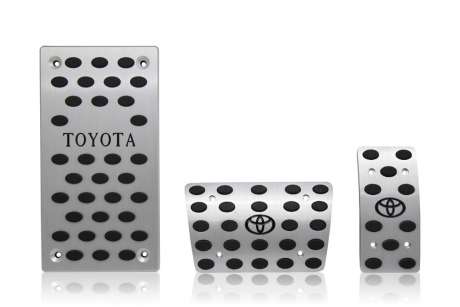 Накладки на педали с логотипом Toyota для Toyota Land Cruiser Prado 150