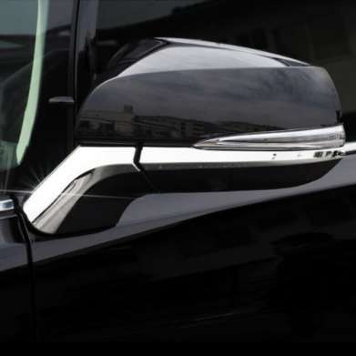 Накладки на зеркала хромированные узкие для Toyota RAV4 2019-