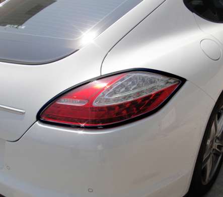 Накладки на задние фонари черные 1-PS301-02BK для Porsche Panamera 970 2011- 