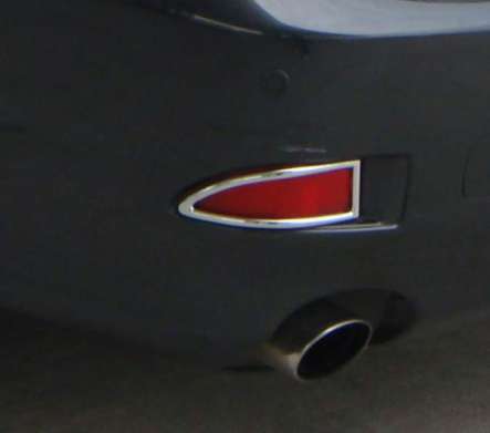 Накладки на катафоты в заднем бампере хромированные IDFR 1-LS301-07C для Lexus IS250 2006-2008