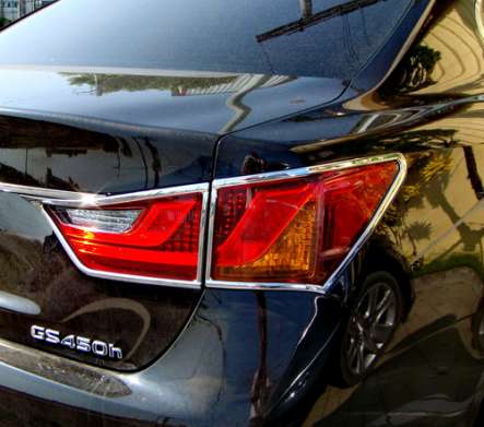 Накладки на задние фонари хромированные IDFR 1-LS202-02C для Lexus GS 2012-