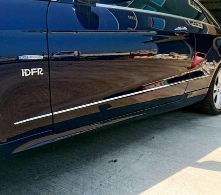 Молдинги на двери хромированные IDFR 1-MB172-10C для Mercedes-Benz W207 Coupe 2009-2016