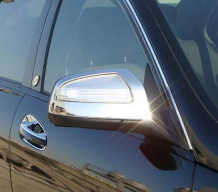Накладки на зеркала хромированные IDFR 1-MB106-03C для Mercedes Benz C-Class W204 Sedan 2007-2011
