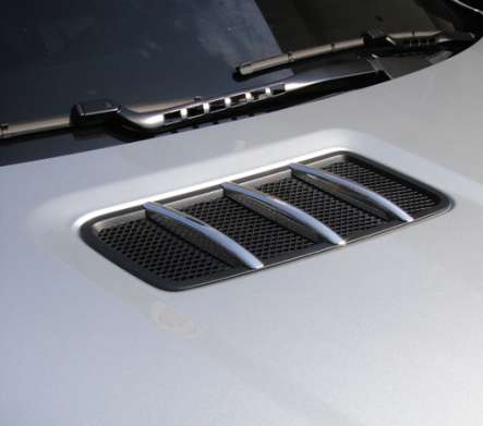 Накладки на воздухозаборники в капоте хромированные IDFR 1-MB321-04C для Mercedes-Benz X166 GL 2012-2016