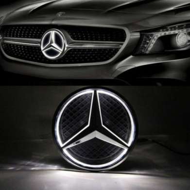 Эмблема решетки радиатора хромированная с подсветкой для Mercedes-Benz X166 GL-Class Coupe 2013-2015