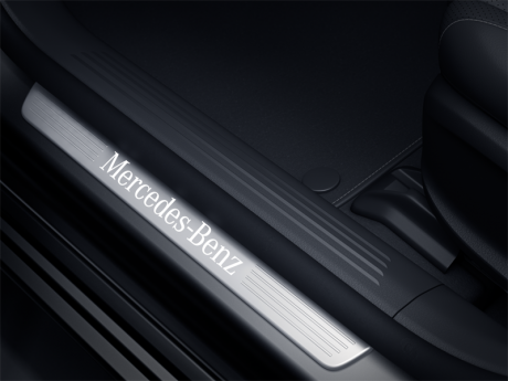 Накладки на пороги с подсветкой Mercedes оригинал для Mercedes-Benz W177 A Сlass 2018-