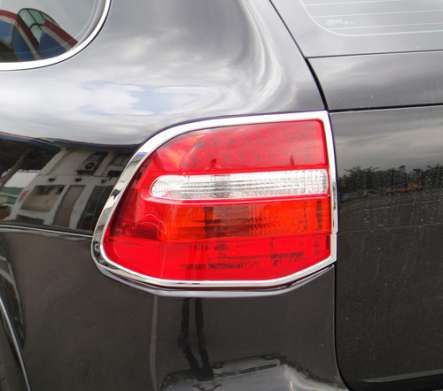Накладки на задние фонари хромированные IDFR 1-PS131-02C для Porsche Cayenne 2007-2010