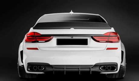 Спойлер на крышку багажника карбоновый Luxury для BMW G11 G12 2015-