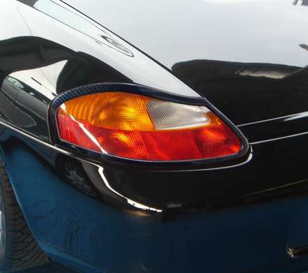 Накладки на задние фонари под карбон IDFR 1-PS100-02CN для Porsche Boxster 1997-2005