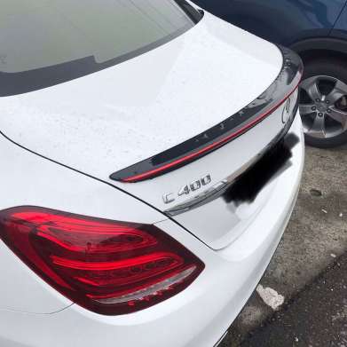 Спойлер на крышку багажника черный Red Line для Mercedes Benz C-Class W205 2014-2019