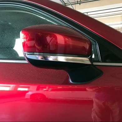 Накладки на зеркала хромированные нижние для Mazda CX-9 2016-2019