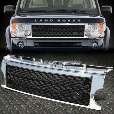 Решетка радиатора черная с хромом для Land Rover Discovery LR3 2005-2009