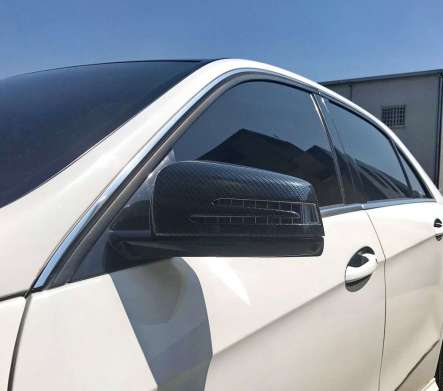 Накладки на зеркала под карбон IDFR 1-MB191-04CN для Mercedes Benz W218 CLS Class 2011-2014 