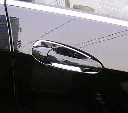 Накладки под ручки дверей хромированные IDFR 1-MB207-09C для Mercedes-Benz E-Class W212 2009-2013