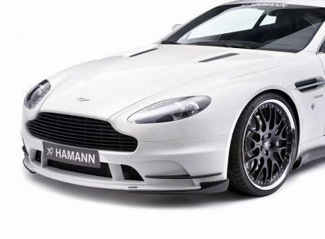 Накладки на передний бампер (стеклопластик) Hamann для Aston Martin Vantage (оригинал, Германия)