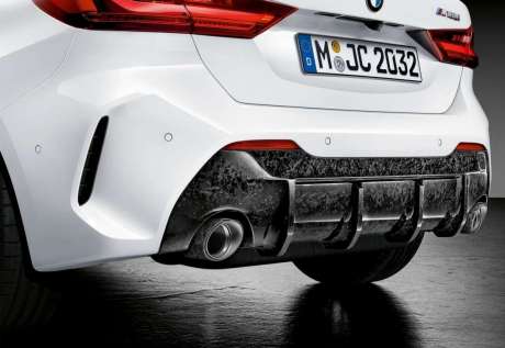 Диффузор заднего бампера карбоновый M Performance для BMW F40 M-Sport (оригинал, Германия)