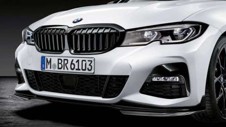Спойлер переднего бампера (с карбоновыми элементами) M Performance для BMW G20 M-Sport (оригинал, Германия)
