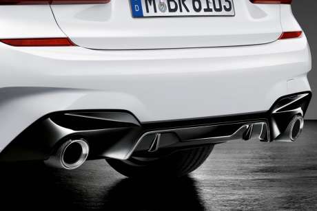 Диффузор заднего бампера (карбон) M Performance для BMW G20 M-Sport (оригинал, Германия)