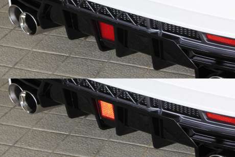 Стоп-сигнал в накладку заднего бампера MzSpeed для Lexus NX200t NX300h (оригинал, Япония) 