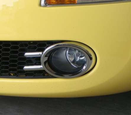 Накладки на противотуманные фары хромированные IDFR 1-VW022-03C для Volkswagen Beetle 2005-2012