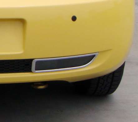 Накладки на катафоты в заднем бампере хромированные IDFR 1-VW022-07C для Volkswagen Beetle 2005-2012