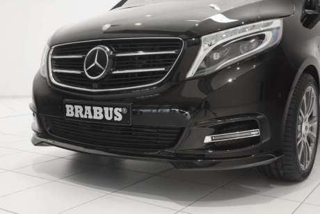 Оптика LED в передний бампер (с хромированной вставкой) Brabus для Mercedes Viano (W447) (оригинал, Германия)