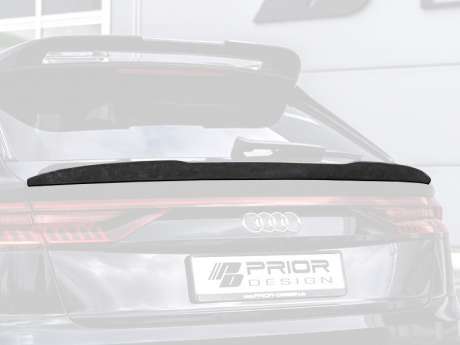Спойлер на крышку багажника (нижний) Prior Design для Audi Q8 4M (оригинал, Германия)