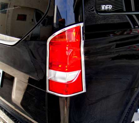 Накладки на задние фонари хромированные IDFR 1-MB705-02C для Mercedes-Benz W447 V-Class 2014- 