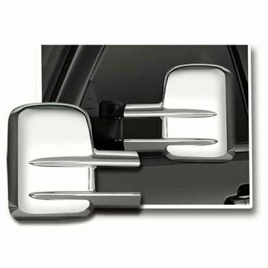 Накладки на зеркала хромированные комплект 2шт. LuxuryFX PFXM0113 для Chevrolet Silverado 2500 HD 2007-2014