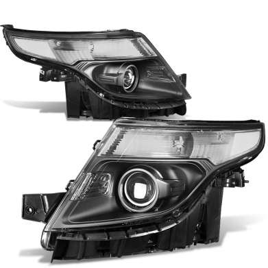 Передняя оптика черная OEM Style-2 для Ford Explorer 2011-2015