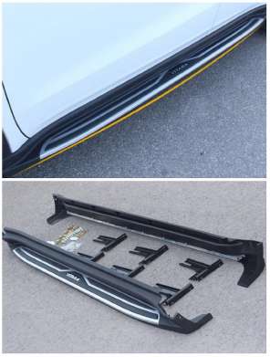 Подножки-ступени OEM-Style с надписью "Vitara", алюминий, (комплект 2шт), для авто Suzuki Vitara 2015-