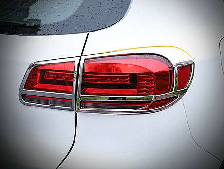 Накладки на задние фонари хромированные для Volkswagen Tiguan 2013-2016