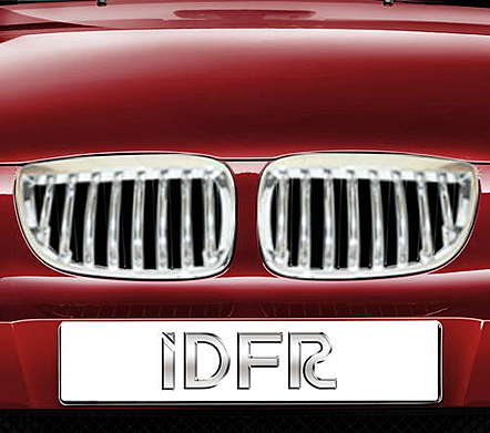 Решетки радиатора хромированные IDFR 1-BW050-04CB для BMW E87 2003-2008