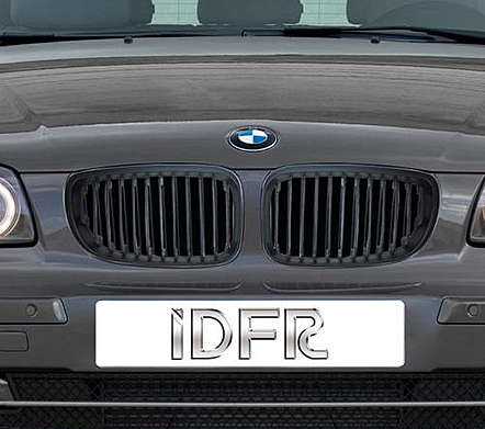 Решетки радиатора черные IDFR 1-BW050-06B для BMW E87 2008-2013